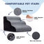 Nobleza Escalera para Perro, Rampa para Mascotas de Espuma de Alta Densidad, Escalera perro Cama de 3 Escalones para Camas altas, Adecuado para Gatos Perros Pequeños y Medianos, Cachorros Perro Viejo, , large indicador imagen numero 2