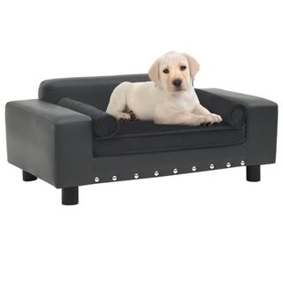 Vidaxl sofá con cojín lavable gris para perros