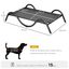 Pawhut cama elevada gris para perros pequeños y medianos, , large indicador imagen numero 2