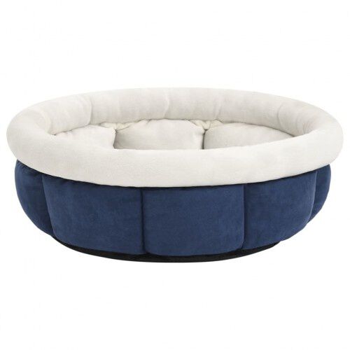 Vidaxl cuna redonda con coj&iacute;n azul para mascotas, , large Imagen numero 2