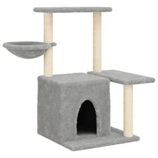 vidaXL Rascador sisal gris claro para Gatos 