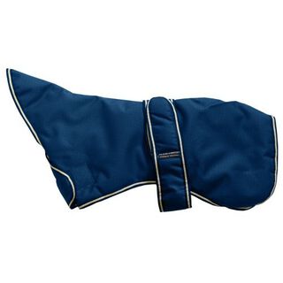 Abrigo acolchado impermeable para galgo color Azul real