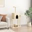 vidaXL Rascador para gatos con postes de sisal color crema 122 cm, , large indicador imagen numero 2
