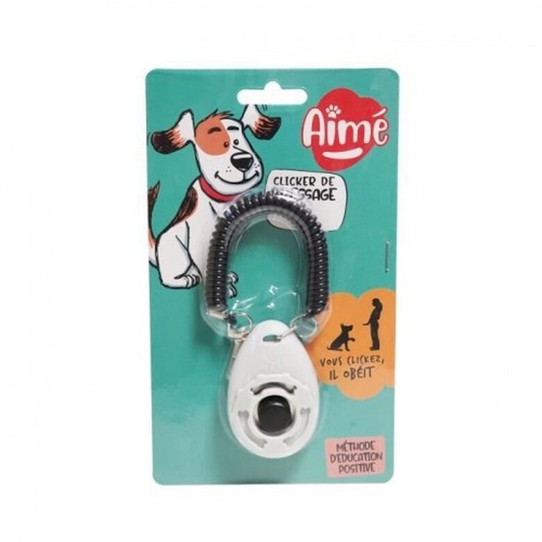 Yago clicker de entrenamiento blanco para perros, , large image number null