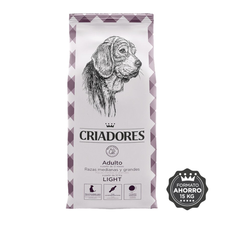 Criadores Adulto Light pienso para perros de raza grande y mediana thumbnail