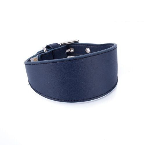 Collar de cuero vegano Pamppy especial galgos color Azul, , large Imagen numero 2