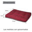 HOME MERCURY- Cama de Mascota, Colchón para Perro, Colchoneta Reversible Estampada Relleno de Espuma para Interior y Exterior. (Small, Granate), , large indicador imagen numero 5
