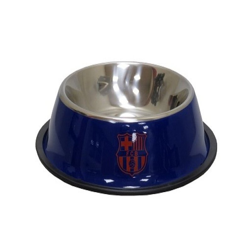 Comedero-bebedero para mascotas escudo FC Barcelona color Azul, , large image number null