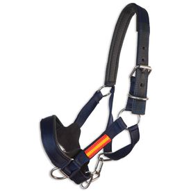 Guarnicioneria Los Nietos Cabezada Cuadra azul Nylon España para caballos