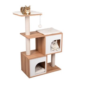 Flamingo Árbol Rascador Dana Beige y Blanco para gatos