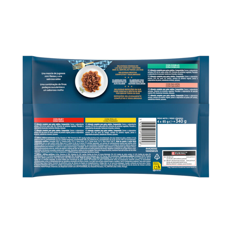 4 sobres x 85 g Gourmet Perle Filetes en salsa sobre para gatos, , large Imagen numero 6