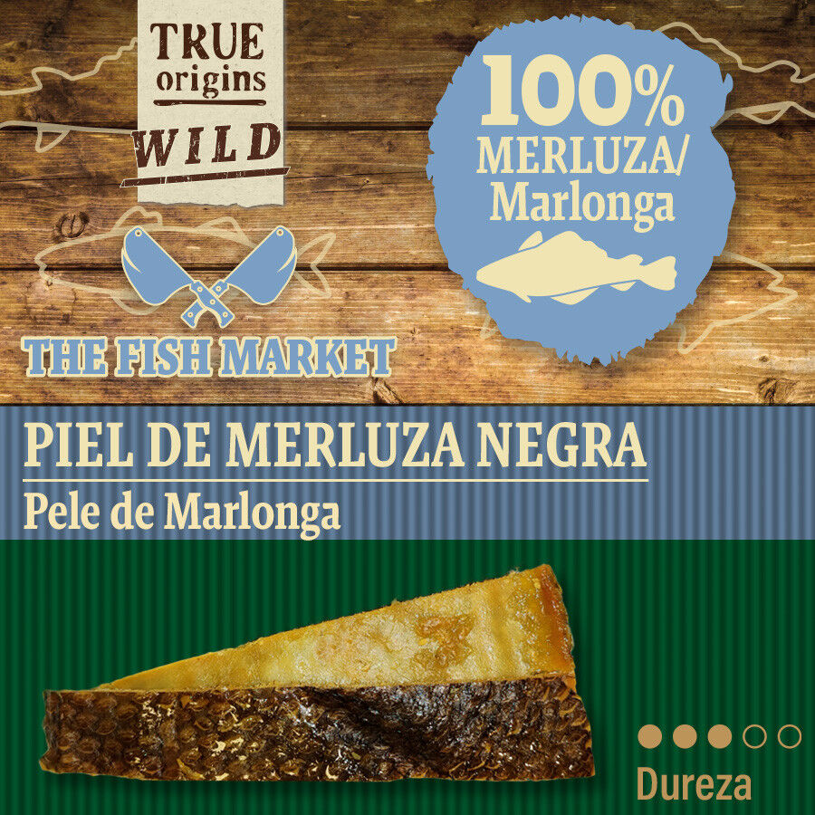 70 g. True Origins Piel Merluza Negra Snack para perros, , large Imagen numero 4