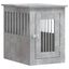 vidaXL Jaula para perros madera ingeniería gris hormigón 45x62x59 cm, , large indicador imagen numero 1