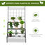 Outsunny Soporte para Plantas con Enrejado de Metal Estantería para Macetas Trepadoras con 3 Estantes para Exteriores Jardín Balcón 60x53,5x159,5 cm Negro, , large indicador imagen numero 5