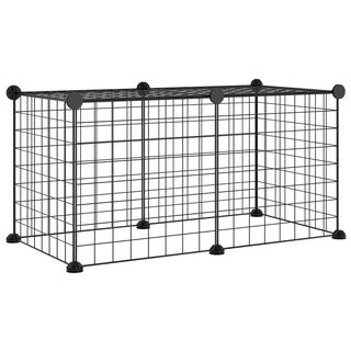 VidaXL Jaula horizontal con techo para mascotas