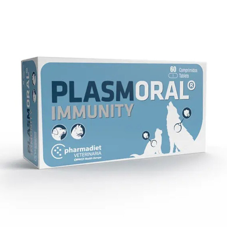 60 comprimidos Pharmadiet Plasmoral inmunity para perros y gato