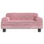 vidaXL Cama para perros de terciopelo rosa 70x45x30 cm, , large indicador imagen numero 2