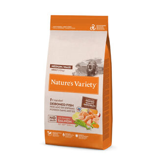 Nature's Variety No Grain Adult Medium Maxi Salmón pienso para perros