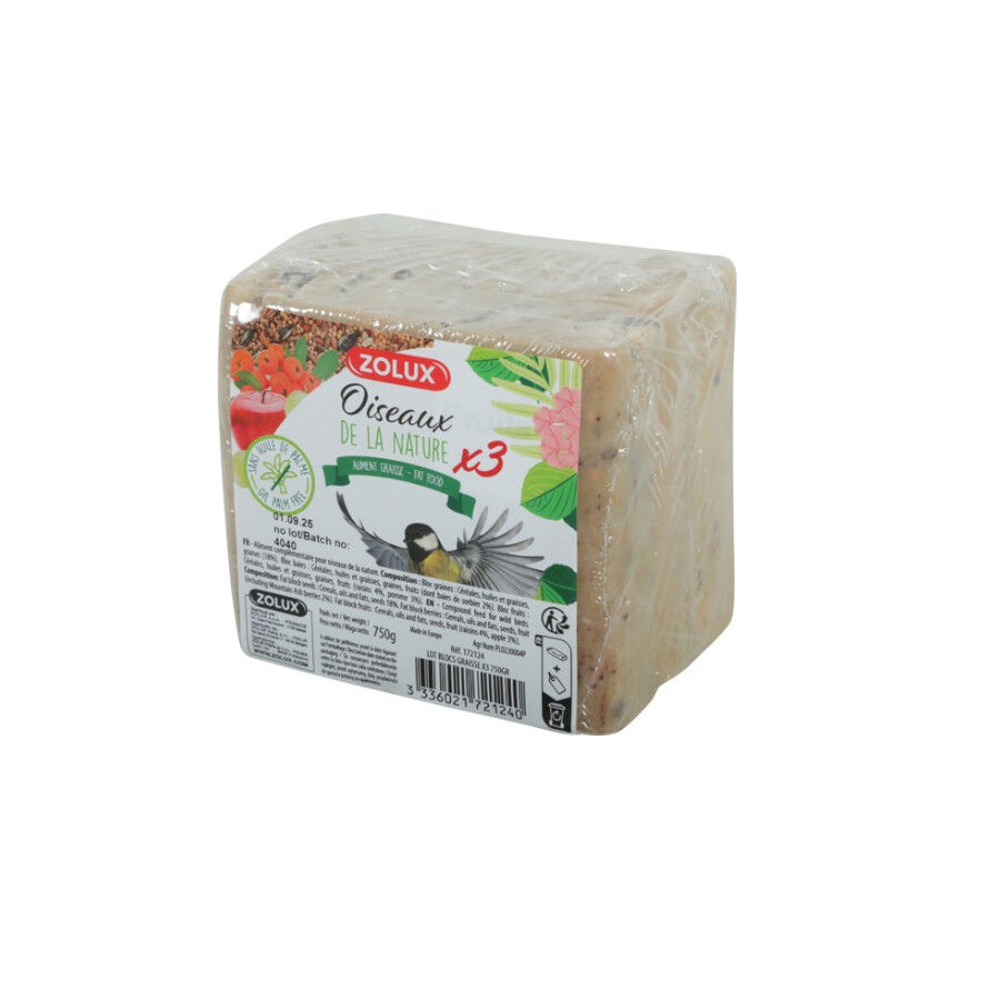 Zolux Lote Bloque Grasas Alimento para P&aacute;jaros, , large Imagen numero 1