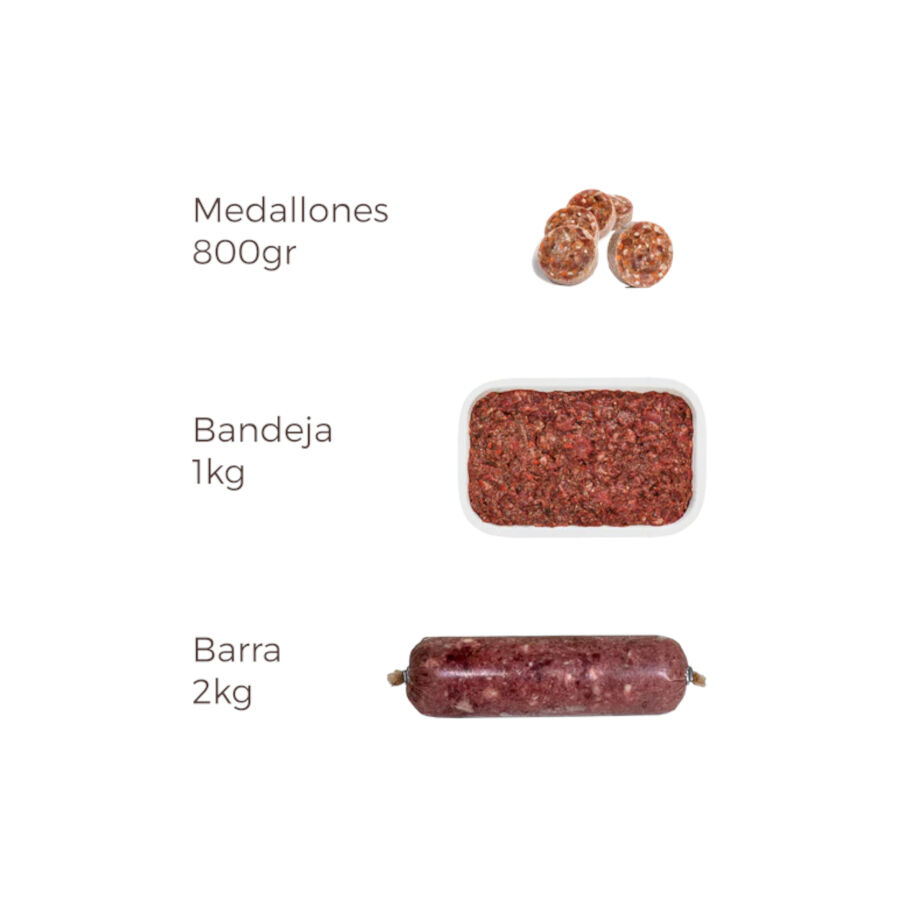 Puro Menú Barf Enseñarme a volar pavo y bacalao comida congelada para perros thumbnail