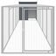 vidaXL Gallinero con corral acero galvanizado gris 110x1017x110 cm, , large indicador imagen numero 6