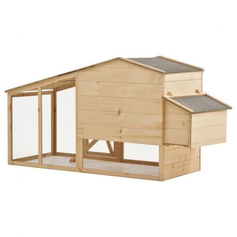 Gallinero de madera para exterior dos niveles thumbnail