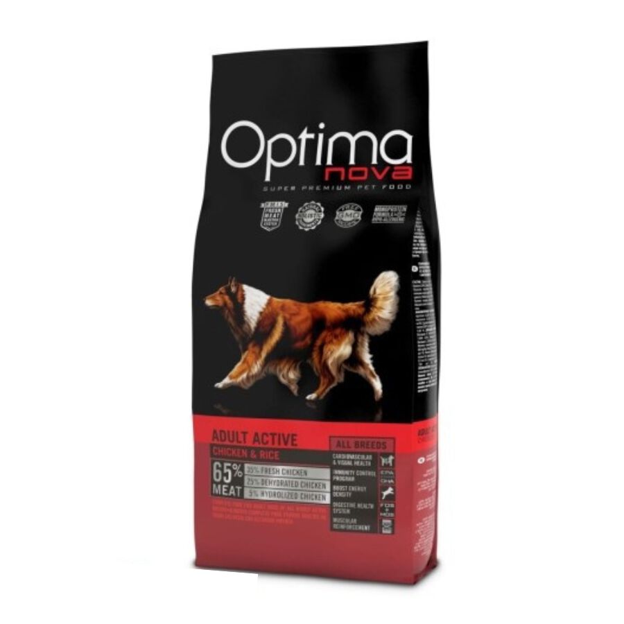 OPTIMA NOVA ADULT ACTIVE POLLO ARROZ 12 KG., , large Imagen numero 1