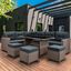 Set Muebles de Jardin Esquinero de Rat&aacute;n - Gris, , large indicador imagen numero 2