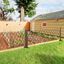 Outsunny Valla de Madera Extensible 37-225x30x106 cm Barrera de Seguridad para Perros Retr&aacute;ctil Multiusos para Decoraci&oacute;n C&eacute;sped Jard&iacute;n Patio Marr&oacute;n Carbonizado, , large indicador imagen numero 2
