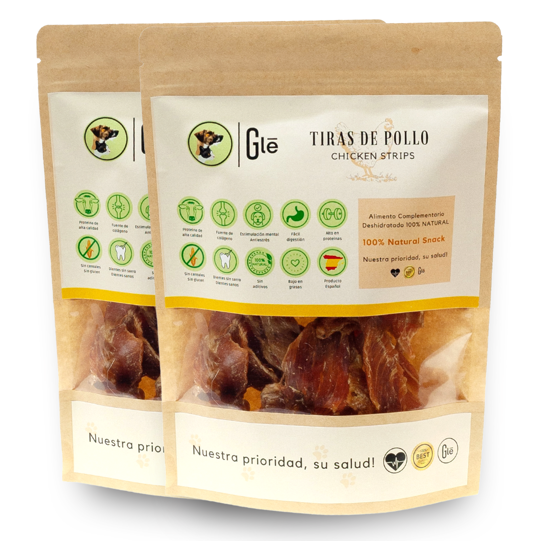 GLE PETS PECHUGA DE POLLO DESHIDRATADA, PREMIOS PARA PERROS NATURALES 100%, , large Imagen numero 3