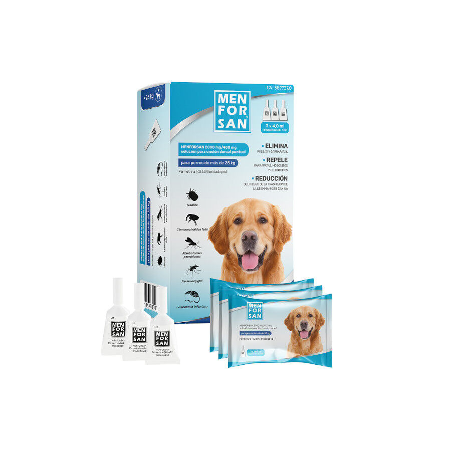 Menforsan Pipetas Antiparasitarias para perros