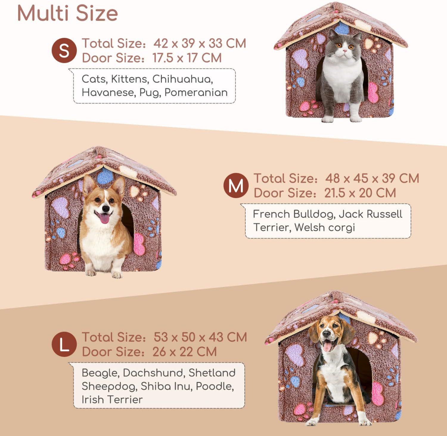 Nobleza Caseta marrón para Perros y Gatos thumbnail