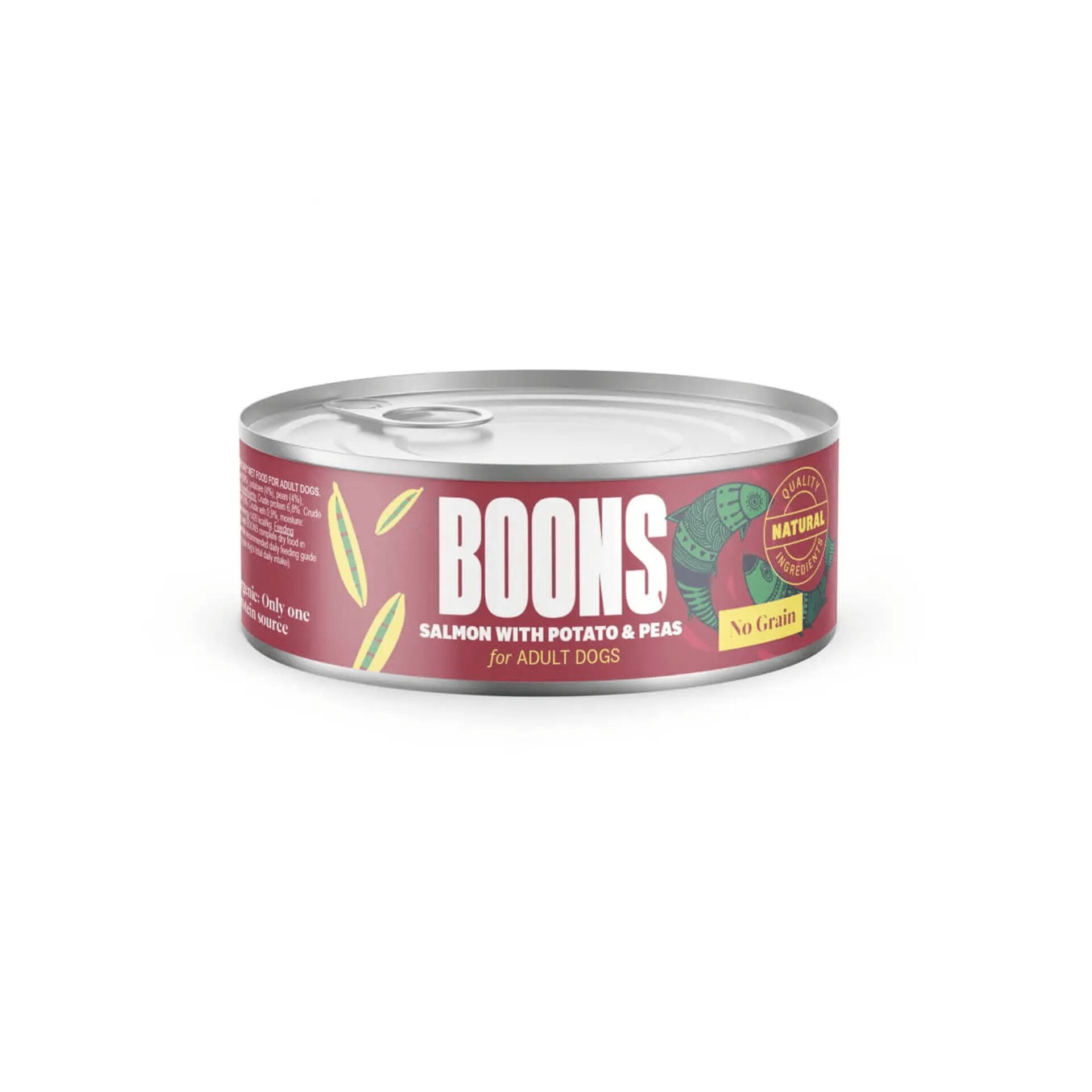 Boons Latas De Salm&oacute;n Con Patata y Guisantes Para Perros Pack Ahorro 10&times;185 Gr, , large Imagen numero 1