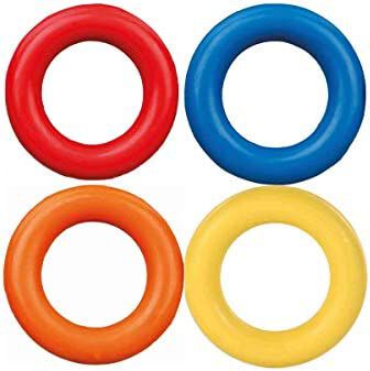 Anillo de caucho natural colores surtidos TRIXIE mordedor y juguete para perros
