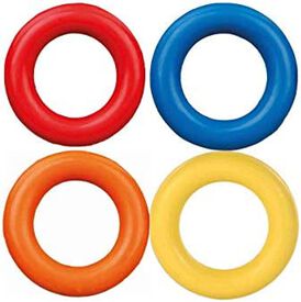 Anillo de caucho natural colores surtidos TRIXIE mordedor y juguete para perros
