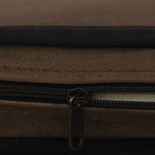 Vidaxl sof&aacute; redondo marr&oacute;n para perros, , large Imagen numero 3