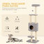 PawHut Rascador para Gatos Gris, , large indicador imagen numero 4