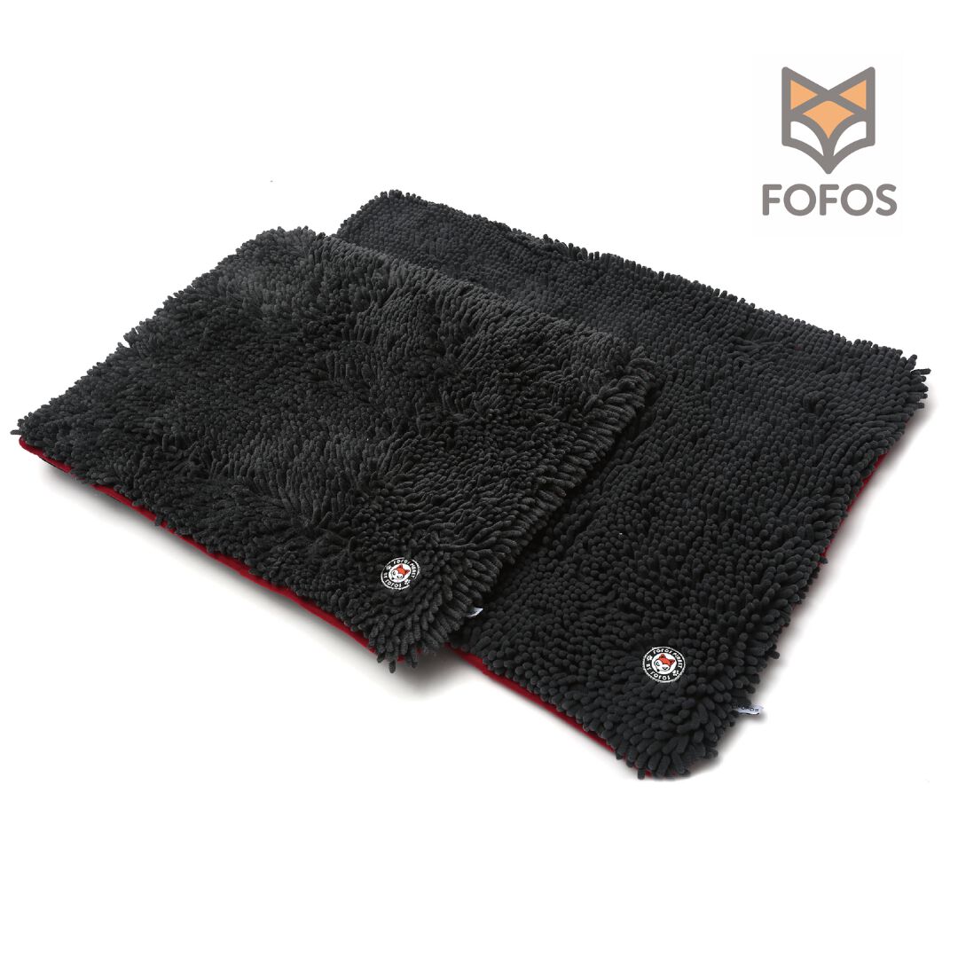 FOFOS | Alfombrilla Viscoel&aacute;stica con Forro de Chenille (Gris Oscuro) M - Para Perro, , large Imagen numero 1