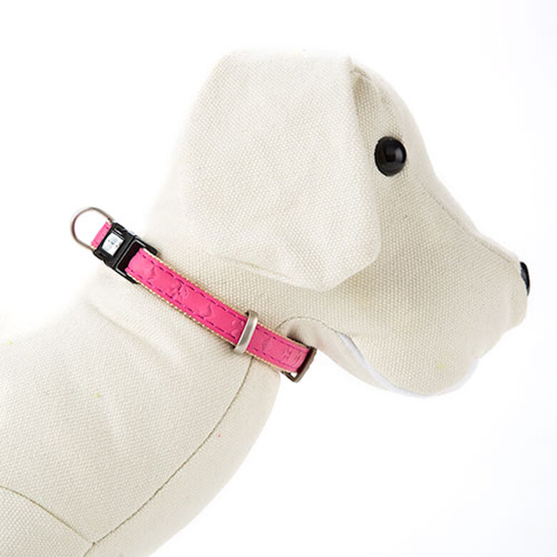 MacLeather Star Rosa collar para perro de polipiel image number null