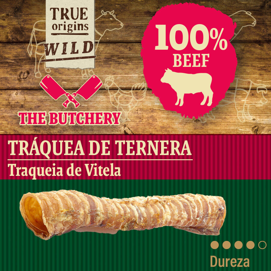 True Origins Wild Tr&aacute;quea Ternera Snack para perros, , large Imagen numero 4