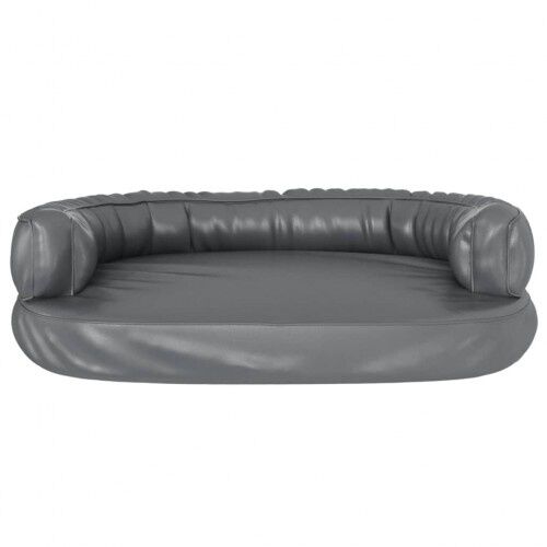Vidaxl sof&aacute; acolchado rectangular gris para perros, , large Imagen numero 8