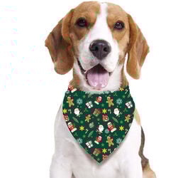 Guirma Pañuelo Navideño Estampado Para perro