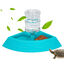 Nobleza - Alimentador Automático de Reptiles Cuenco de Agua y Comida para Reptiles Bandeja de Agua de Reptiles Dispensador de Agua de Tortuga con Botella (Azul, Talla S), , large indicador imagen numero 6