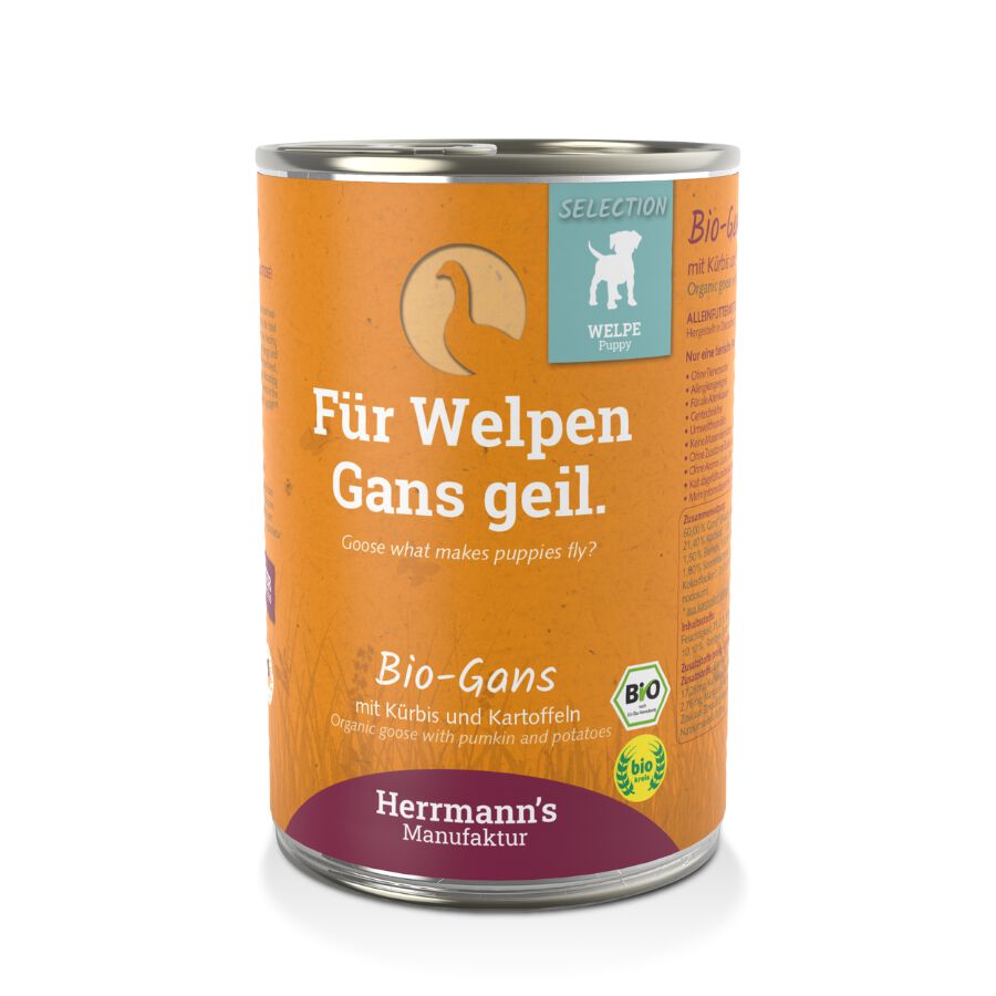 Selection Cachorro BIO Ganso con calabaza y patata 15 x 150g, , large Imagen numero 2