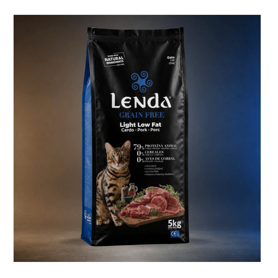 5 Kg Lenda Grain Free Light Conejo y Cerdo pienso para gatos, , large Imagen numero 2