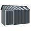 vidaXL Aviario de acero gris antracita 112x215x141 cm, , large indicador imagen numero 1