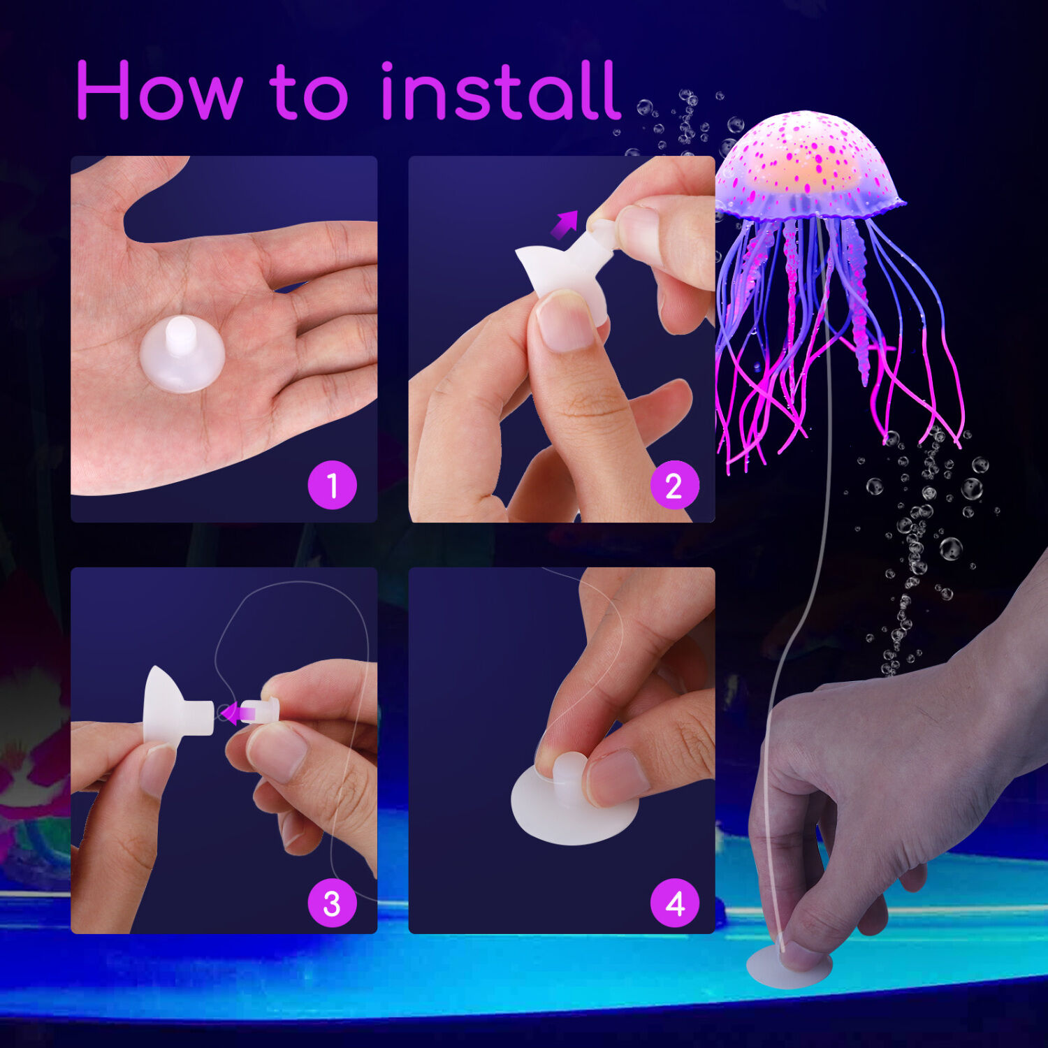 Nobleza Medusas Artificiales para acuario thumbnail