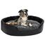 Vidaxl sofá acolchado con cojín negro para perros, , large indicador imagen numero 1