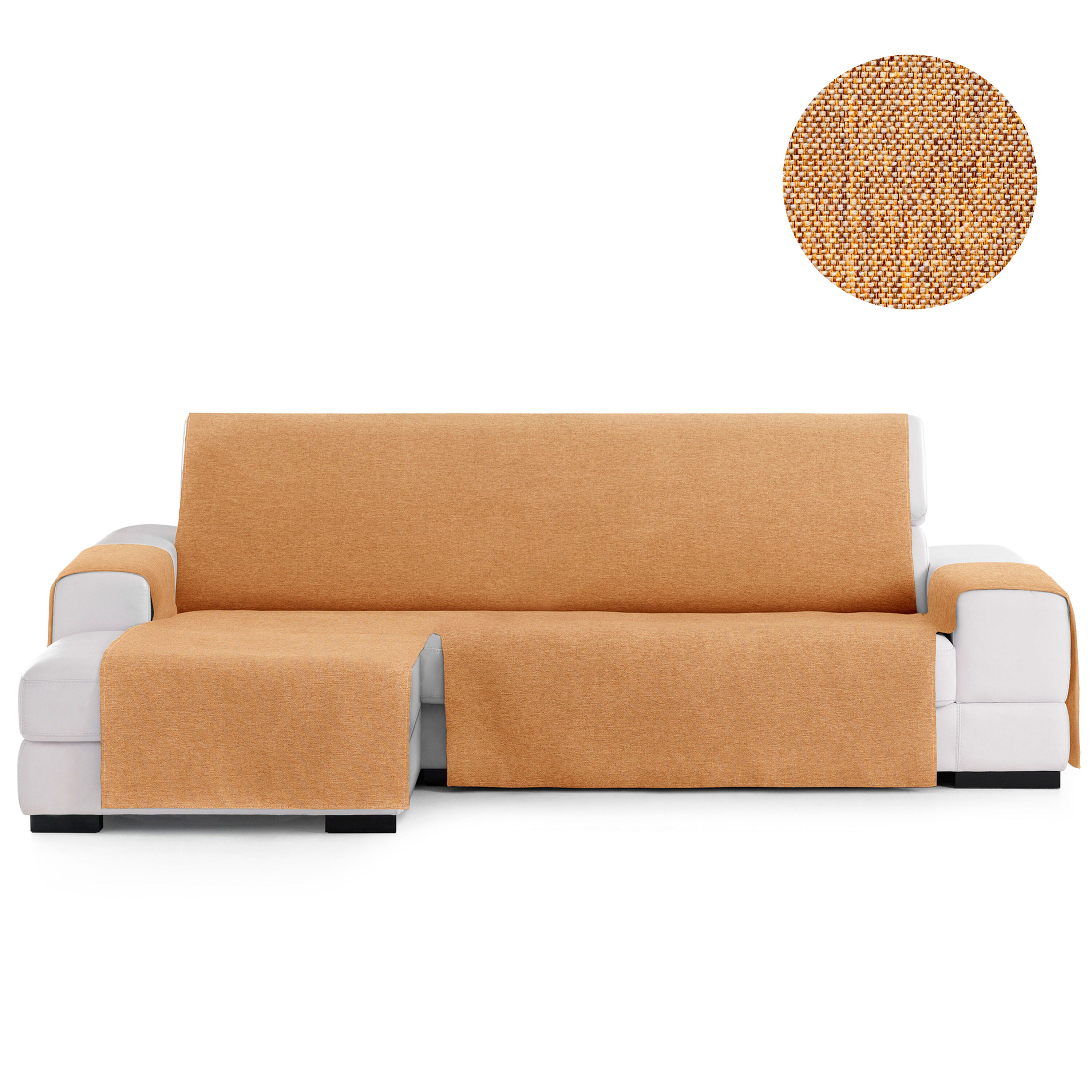 Vipalia Protector Cubre Sof&aacute; Chaise Izquierdo 290 Color Ocre Modelo Brisa, , large Imagen numero 2