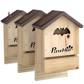 PawHut Casas para Murci&eacute;lago Madera Natural